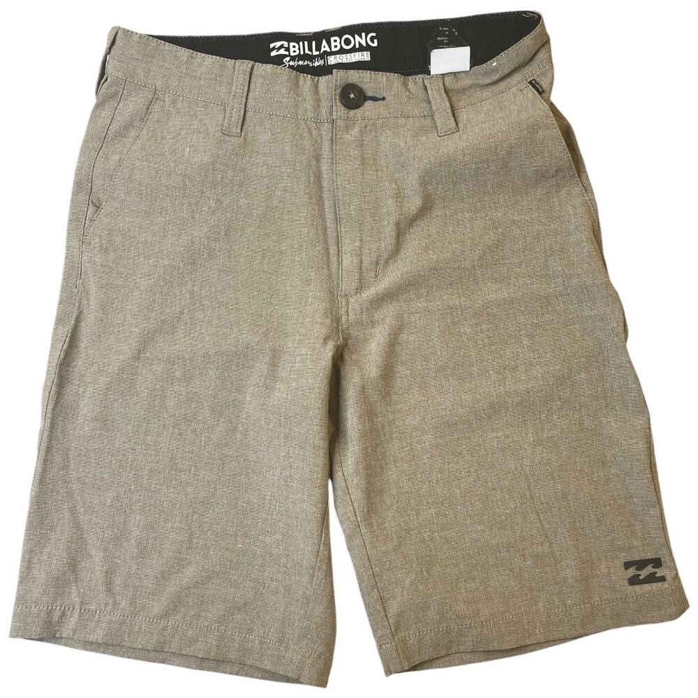 Billabong Submersibles hybrid shorts trunks tweed beige size 26 medium 11/12